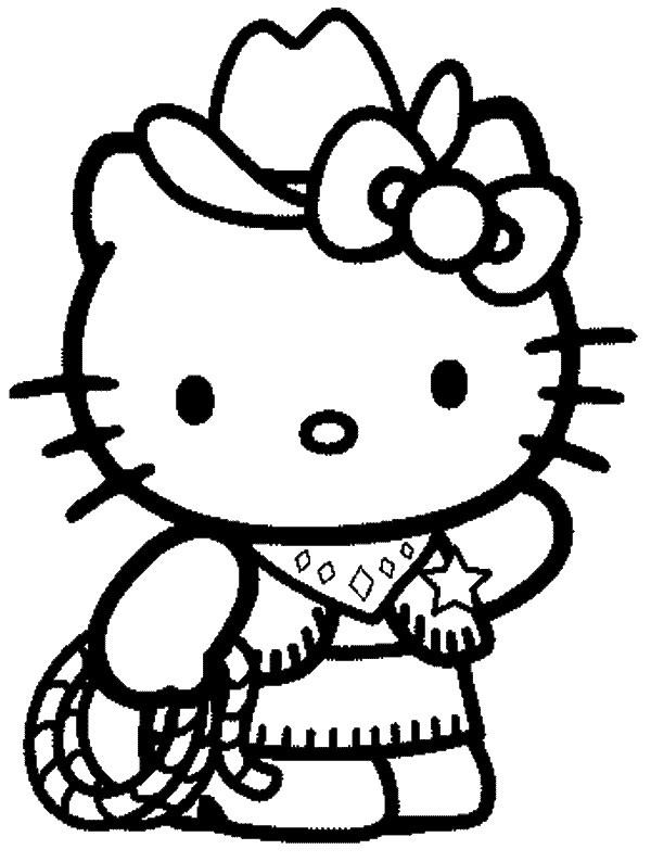 Coloriage hello kitty gratuit - dessin a imprimer #98