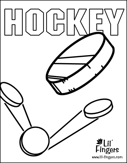 Image #17288 - Coloriage hockey gratuit