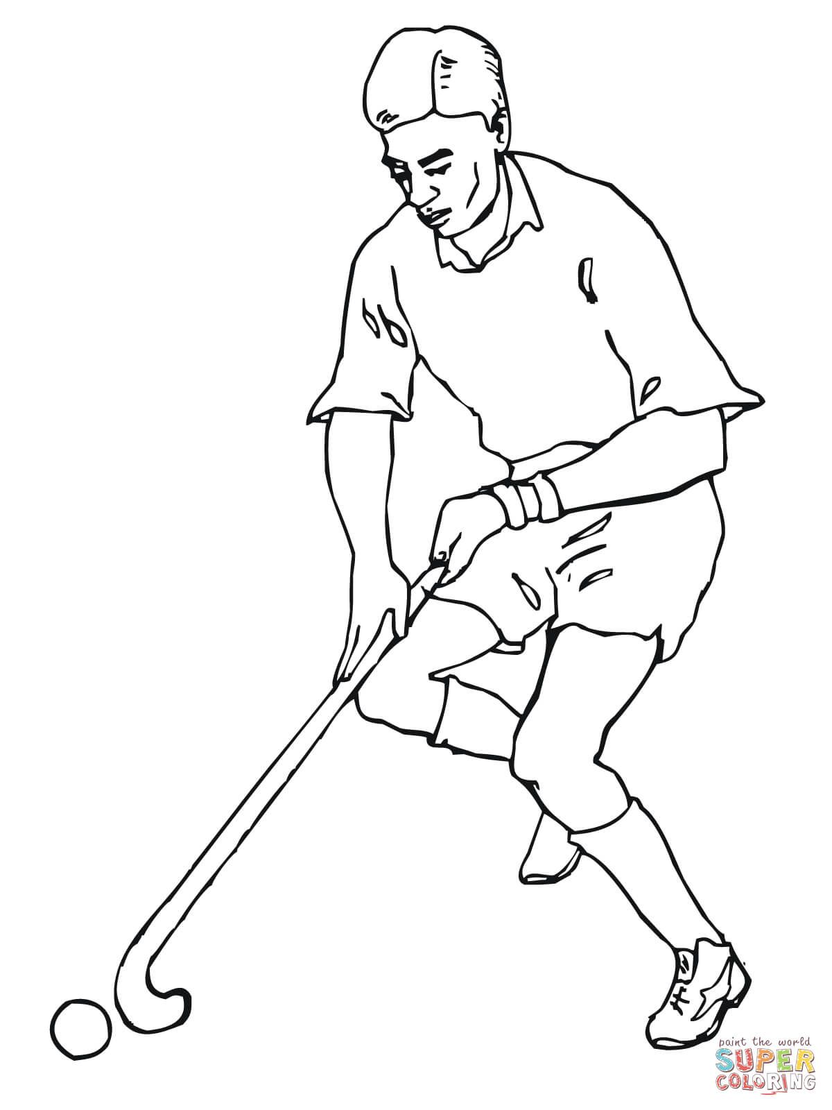 Image #17294 - Coloriage hockey gratuit