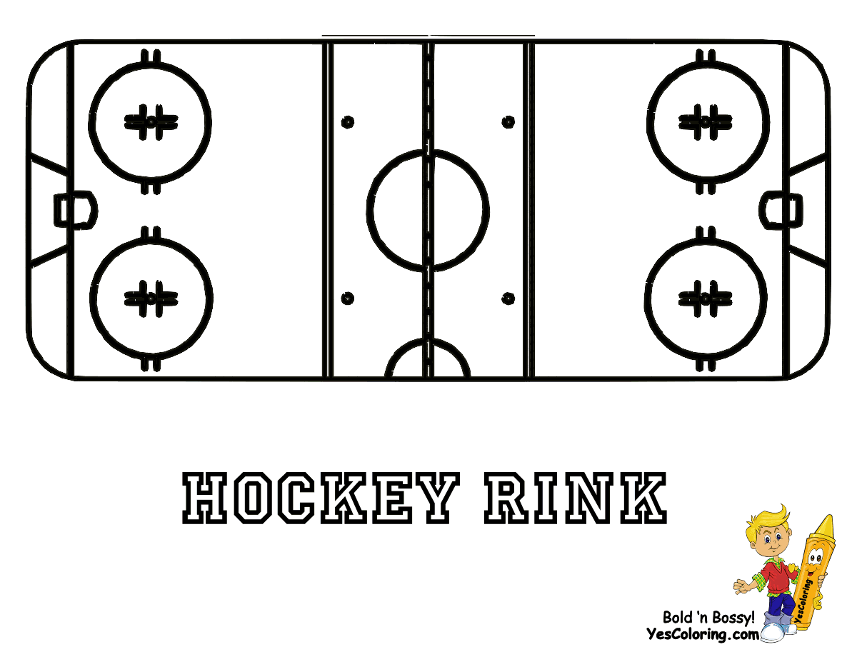 Image #17296 - Coloriage hockey gratuit