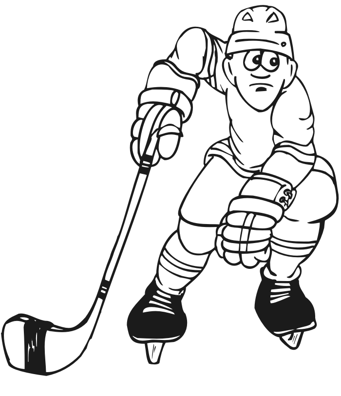 Image #17332 - Coloriage hockey gratuit