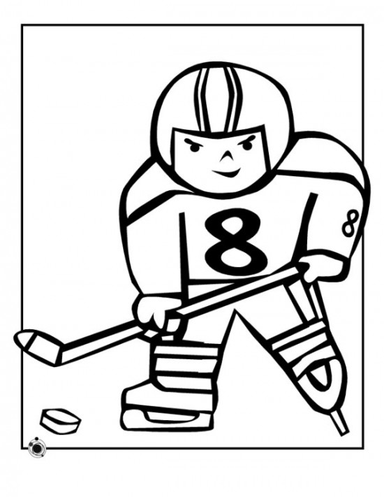 Image #17341 - Coloriage hockey gratuit