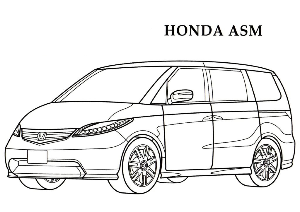 Dessin #16354 - Coloriage Honda a imprimer