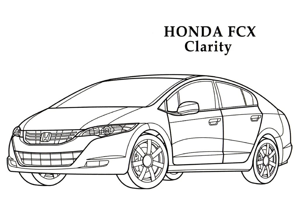 Dessin #16360 - coloriage Honda à colorier