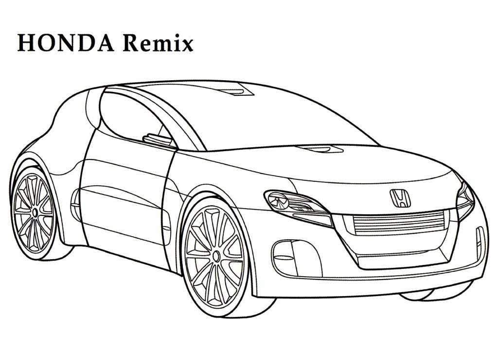 Dessin #16361 - dessin de Honda pour imprimer et colorier