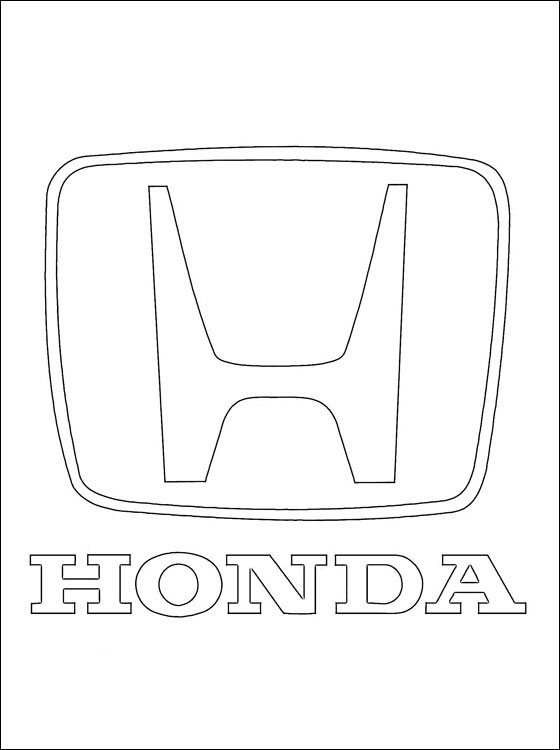 Dessin #16365 - dessin de Honda gratuit a imprimer et colorier