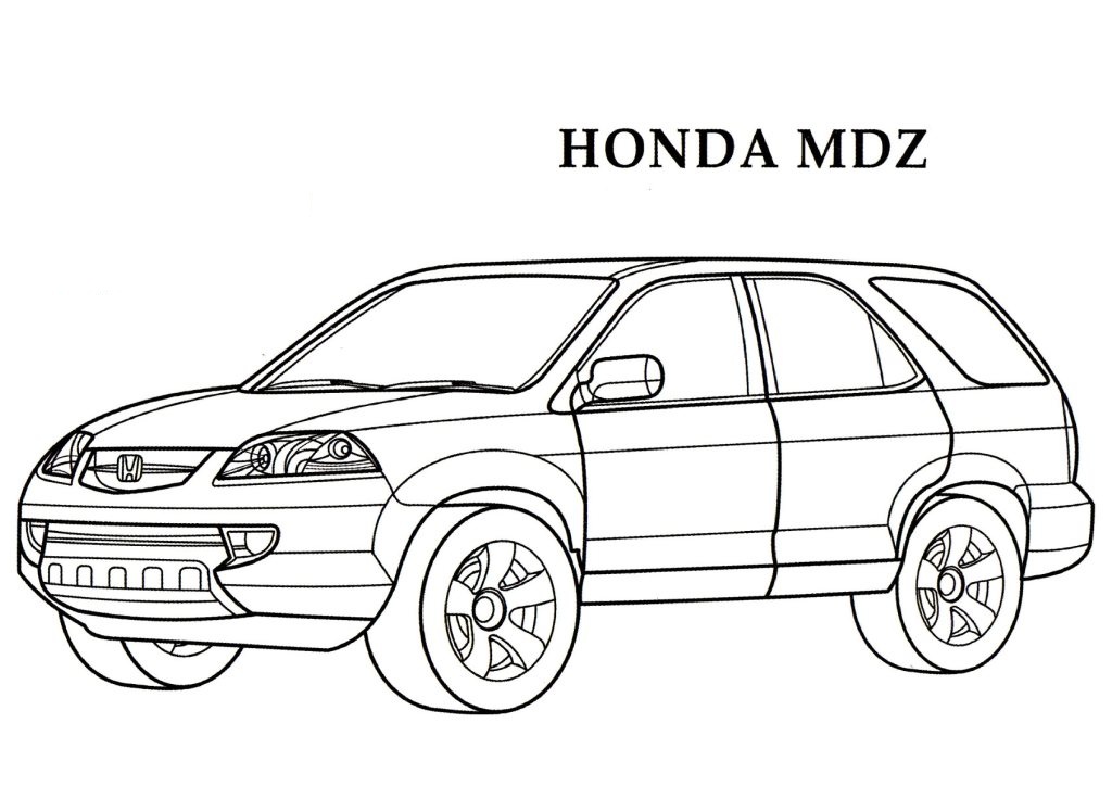 Dessin #16367 - Activité de coloriage Honda à colorier
