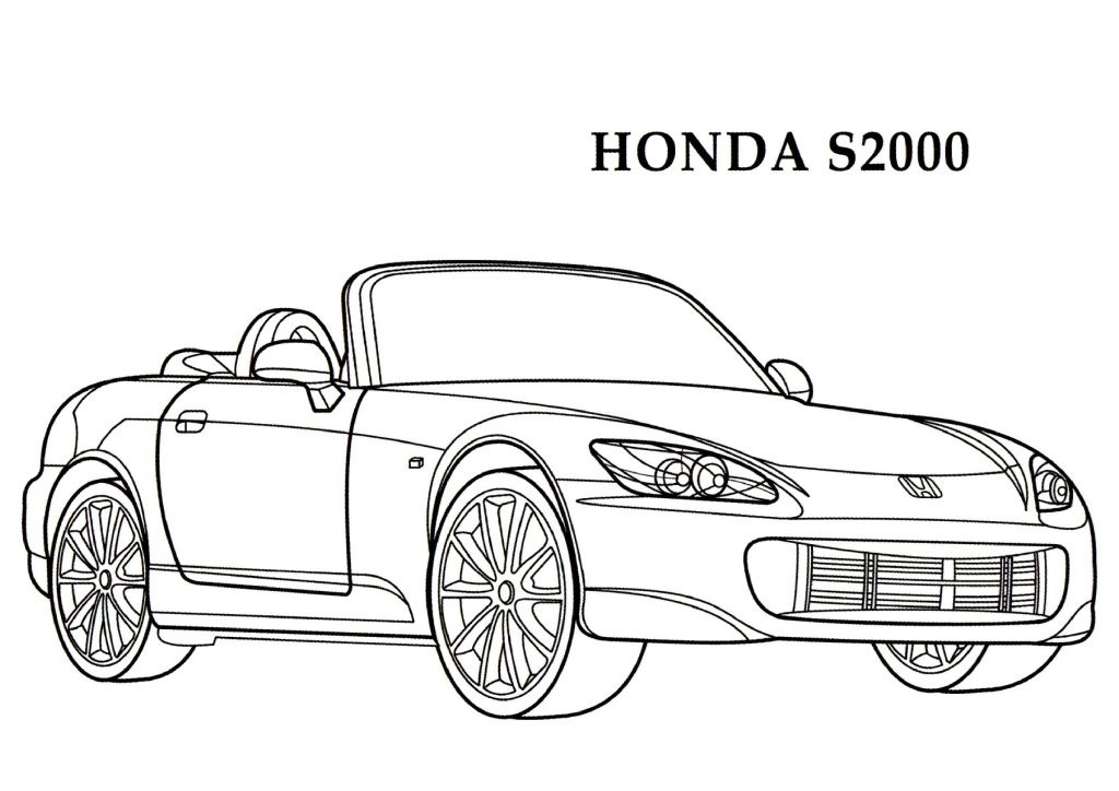 Dessin #16369 - Dessin gratuit Honda a imprimer et colorier