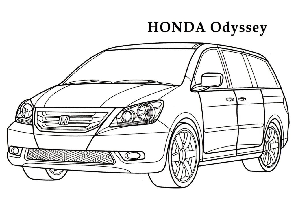 Dessin #16373 - coloriage Honda