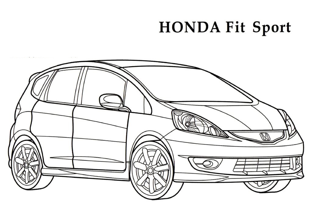 Dessin #16376 - dessin gratuit de Honda a colorier