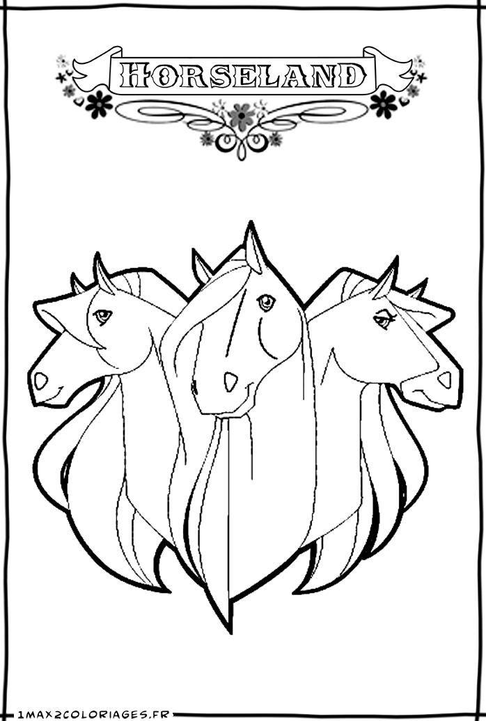 Coloriage horseland gratuit - dessin a imprimer #86