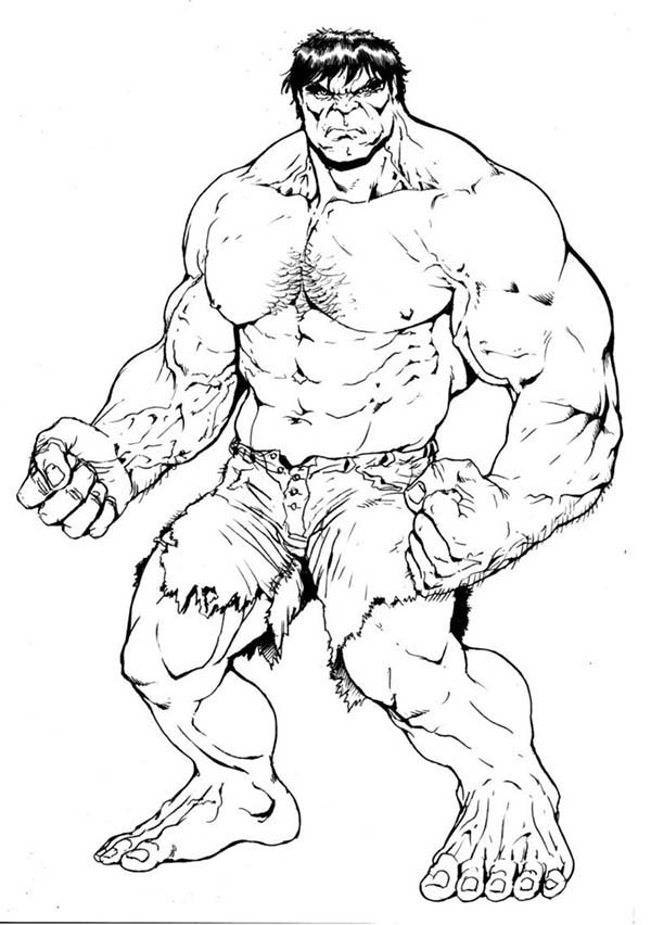 here: home the hulk hulk ready to fight dessin à colorier