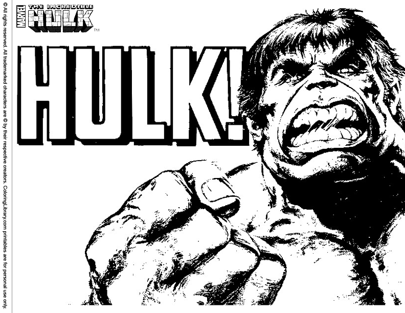 hulk dessin à colorier back to hulk coloriage