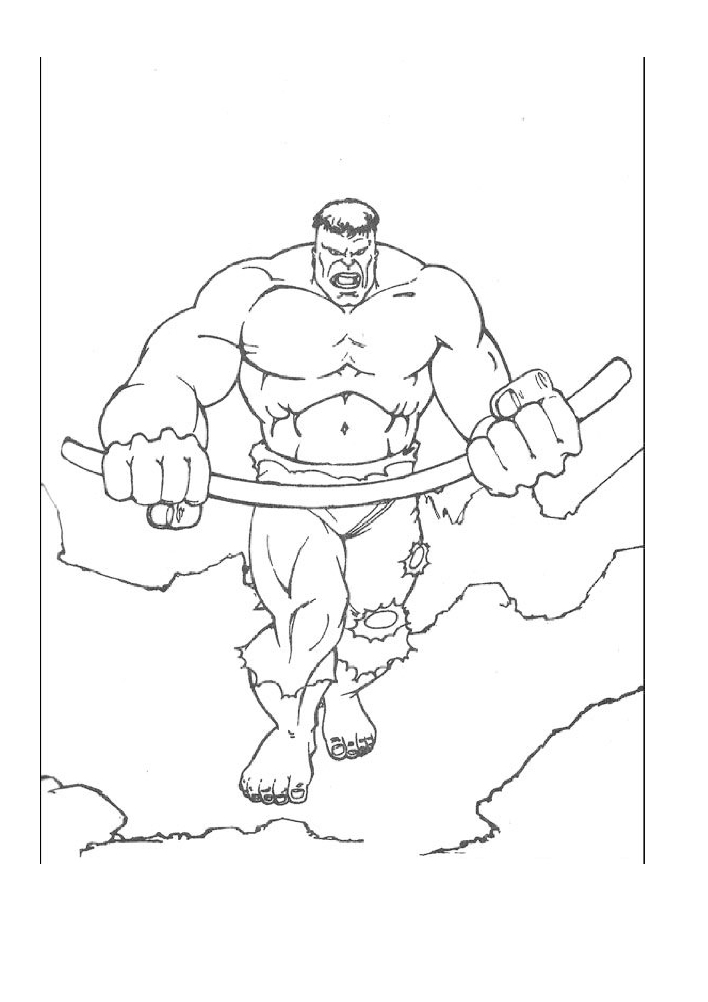 imprimer coloriage dessins cinéma hulk . 