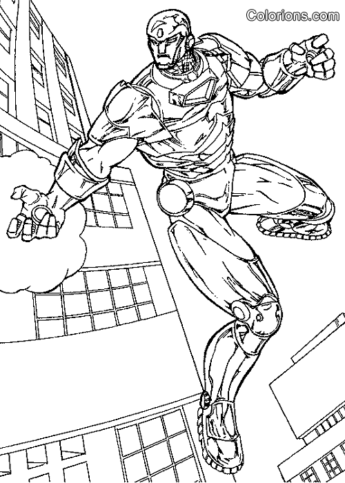 coloriage iron man images