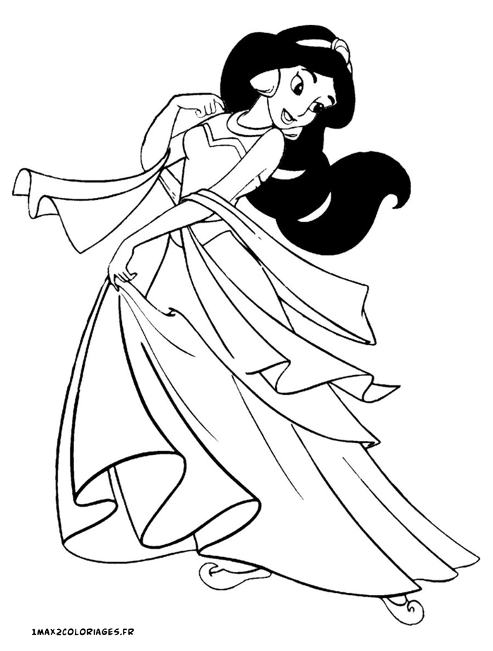Dessin #11755 - Dessin de jasmine imprimer et colorier