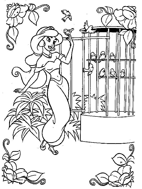 Dessin #11765 - dessin de jasmine a imprimer