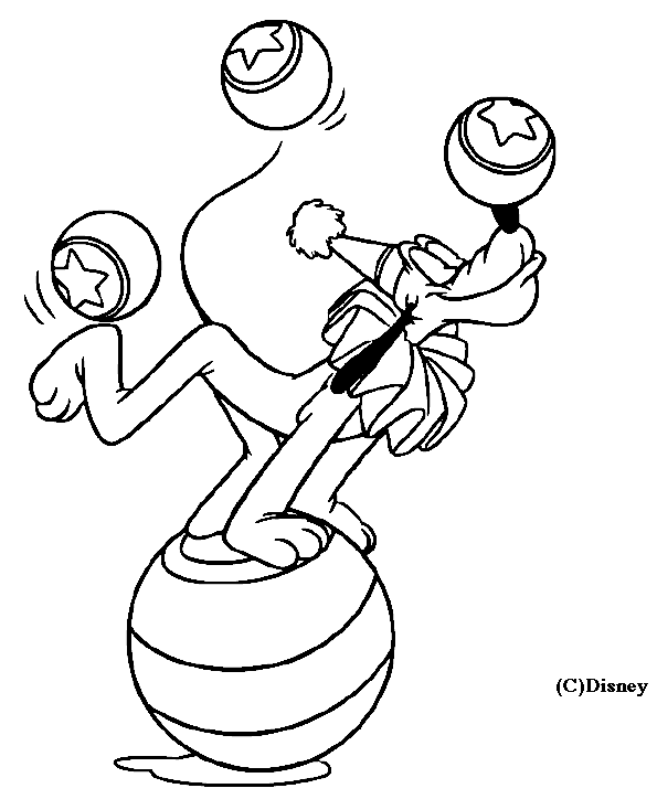 Dessin #14573 - Une Jolie image de jongleur a colorier - niveau débutant