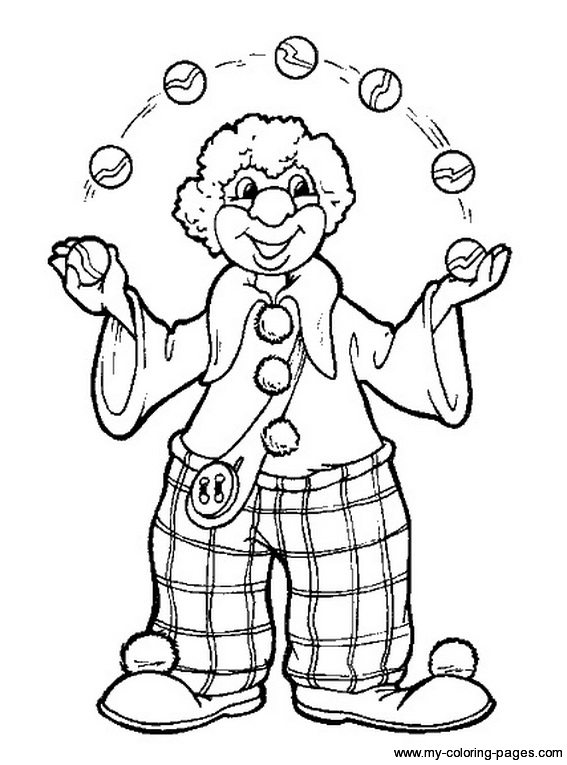 Dessin #14582 - Coloriage jongleur gratuit a imprimer et colorier