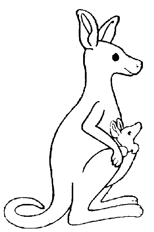 Dessin #13255 - dessin de kangourou gratuit