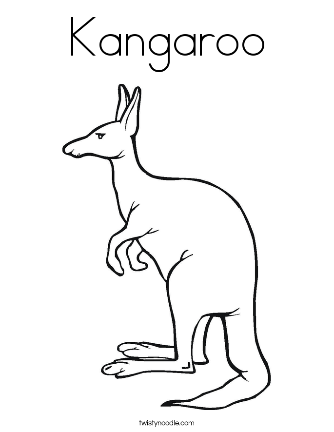 Dessin #13259 - Dessin de kangourou gratuit