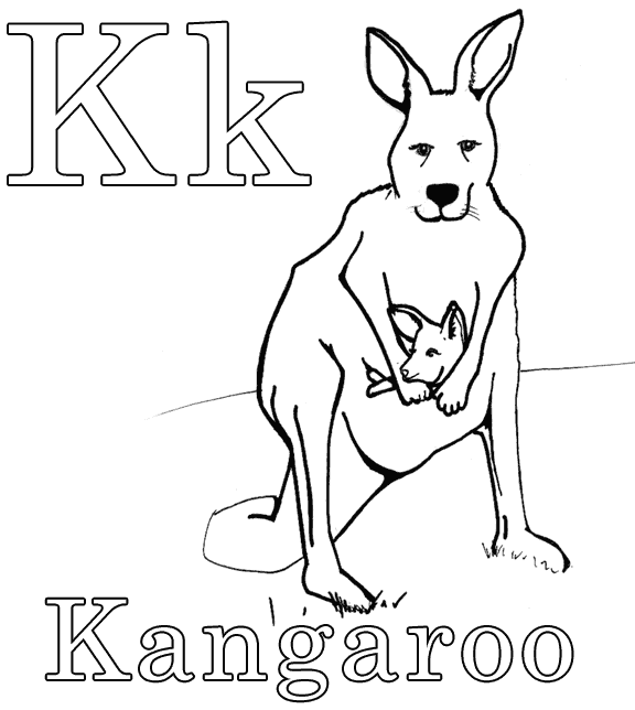 Dessin #13266 - dessin de kangourou gratuit