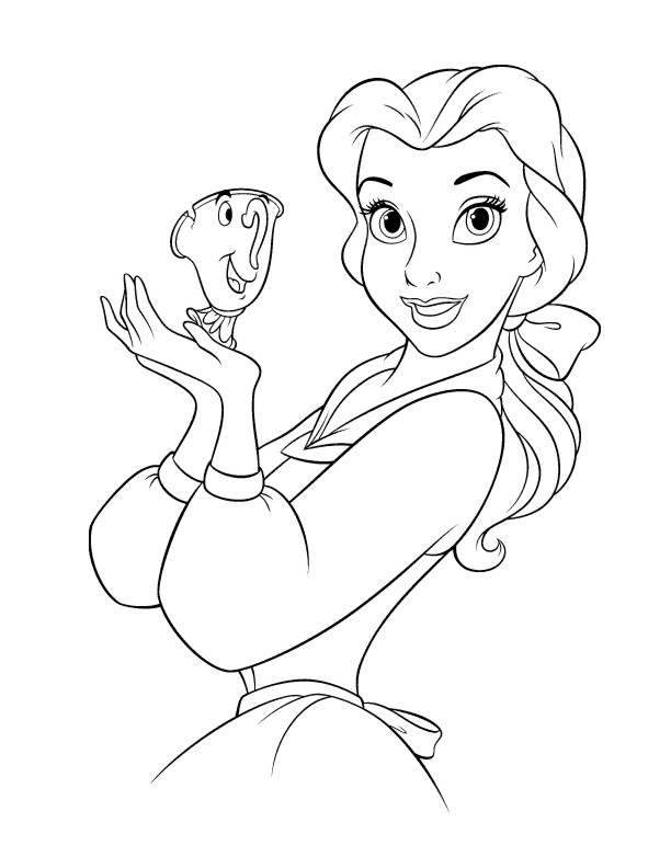 Image #20915 - Coloriage la belle et la bête gratuit