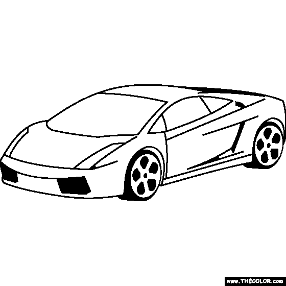 Dessin #16390 - Coloriage Lamborghini