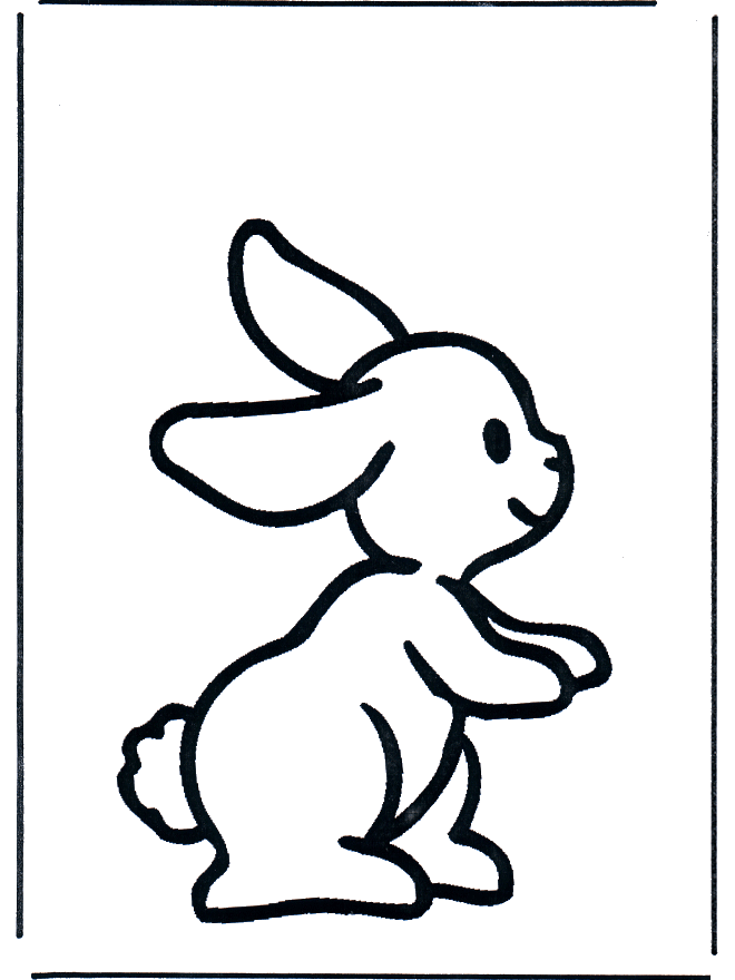 Coloriage de lapin imprimer et colorier