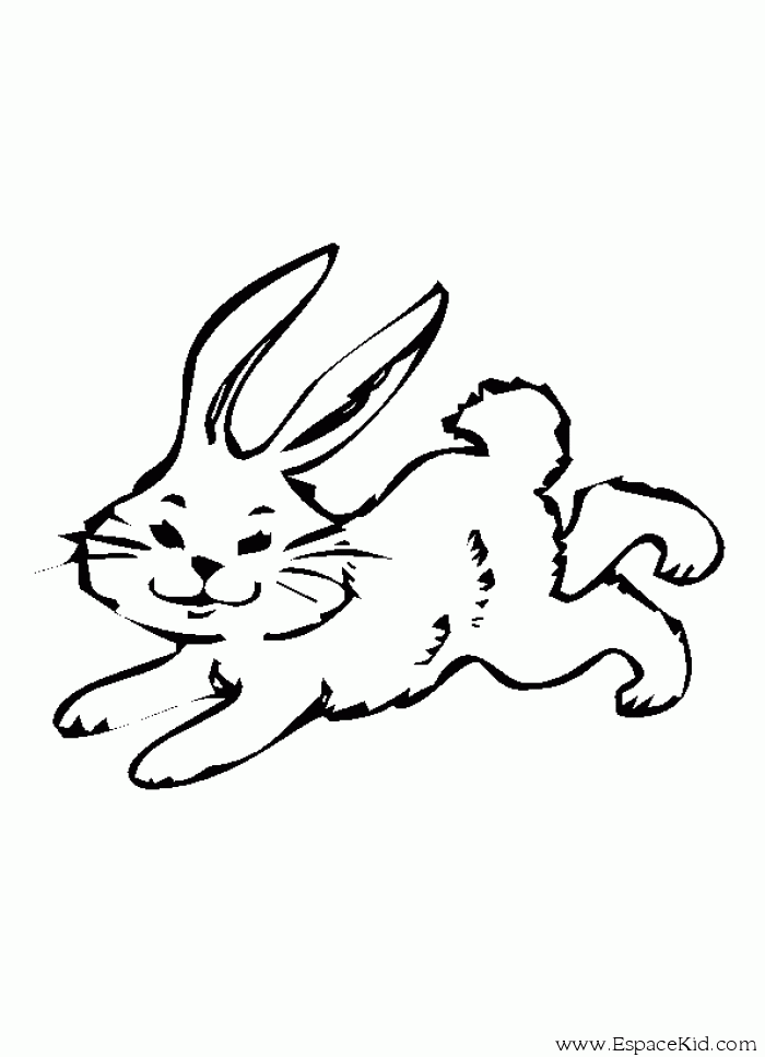 Coloriage de lapin gratuit à imprimer et colorier