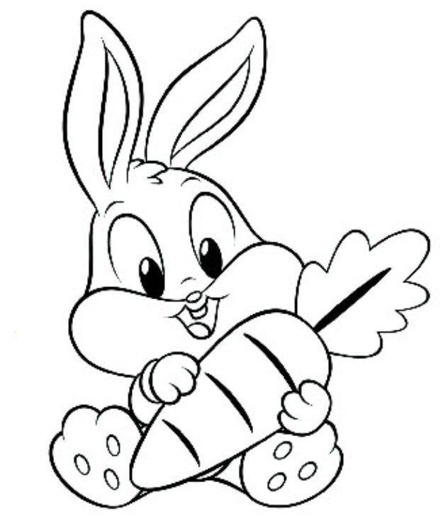 Coloriage De Lapin Belier