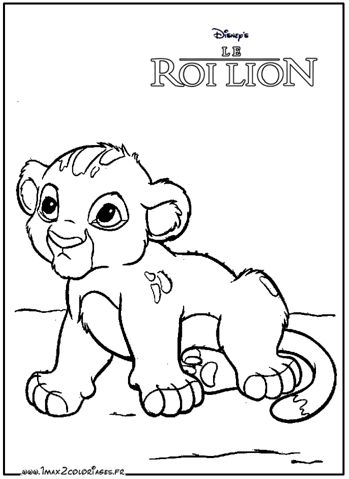 Dessin #11799 - Coloriage gratuit de le roi lion à imprimer