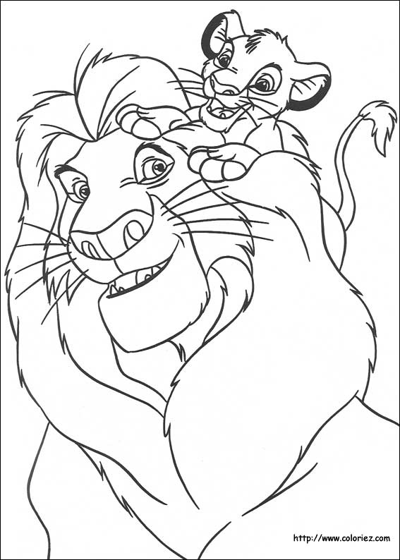 Dessin #11832 - dessin de le roi lion