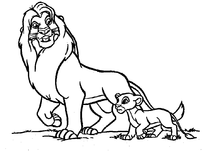 Dessin #11797 - coloriage le roi lion