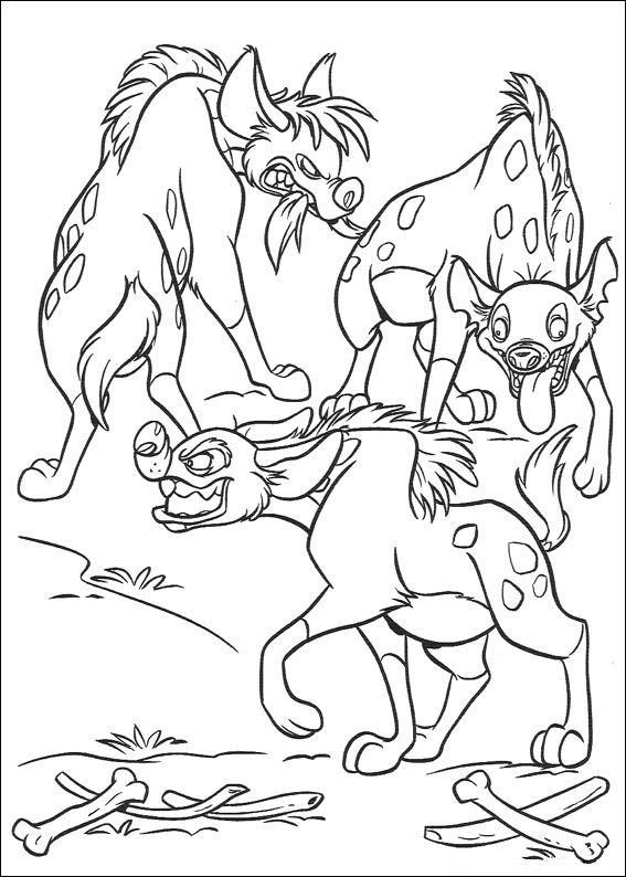 Dessin #11851 - dessin de le roi lion pour imprimer et colorier