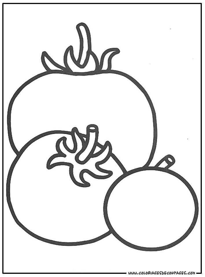 Dessin de légume #26 - Cliquez pour imprimer  Coloriage légume à imprimer gratuit