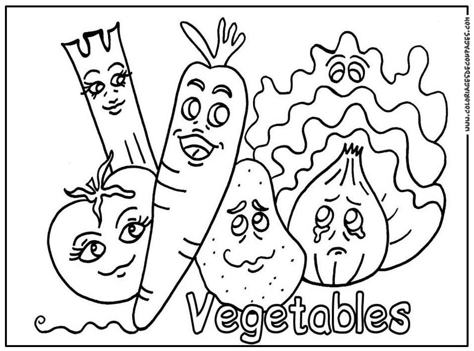 Dessin de légume #33 - Cliquez pour imprimer  Coloriage légume à imprimer gratuit
