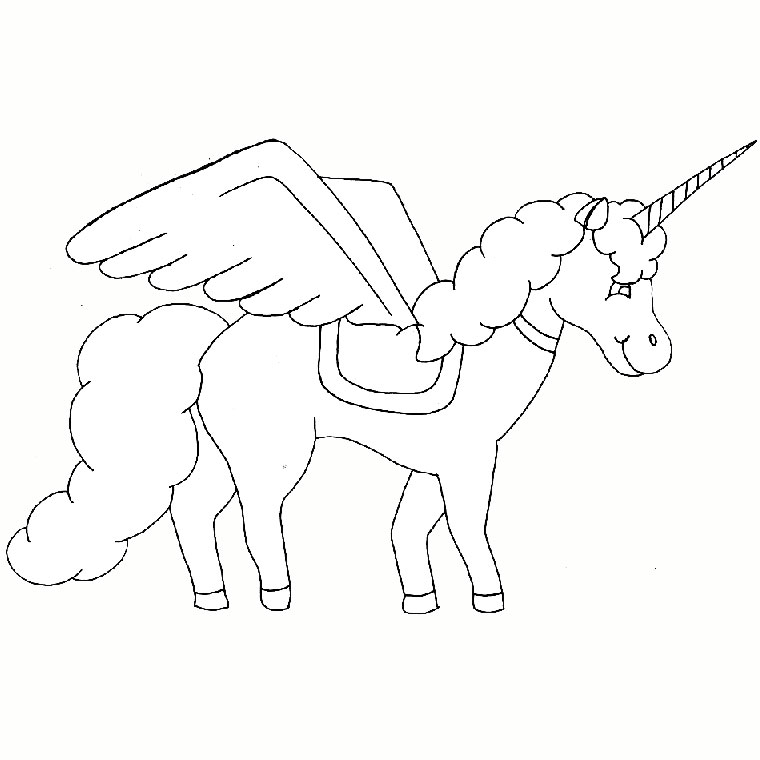 Dessin licorne à imprimer #21093 Image #21093 - Coloriage licorne gratuit