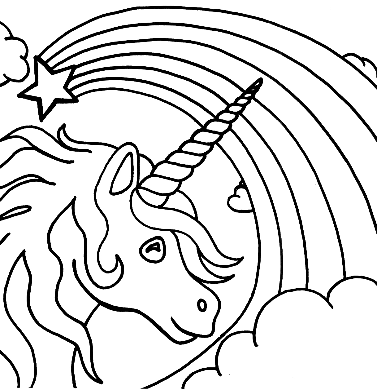 Dessin licorne à imprimer #21099 Image #21099 - Coloriage licorne gratuit