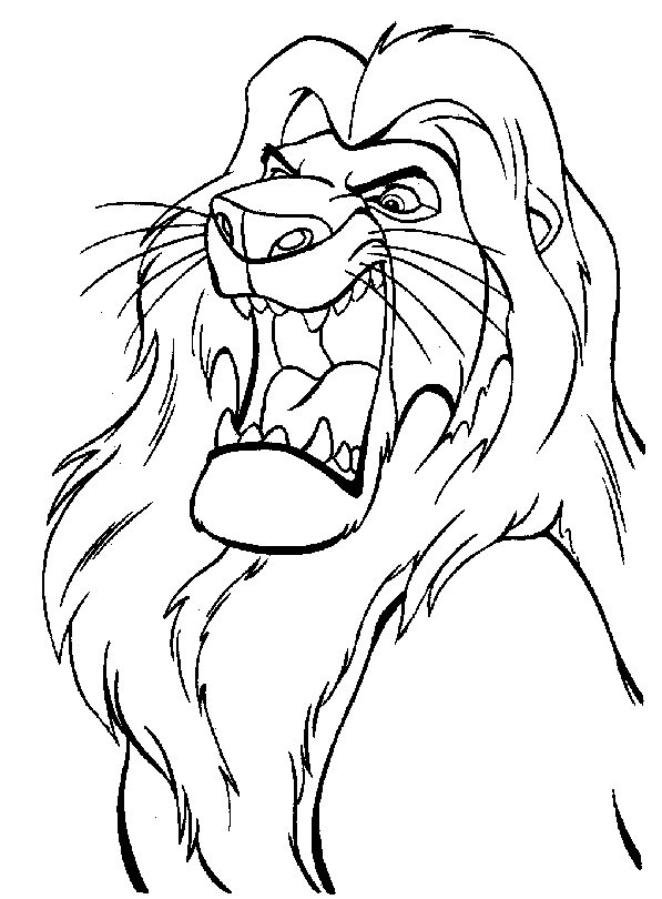 Dessin de lion pour imprimer et colorier