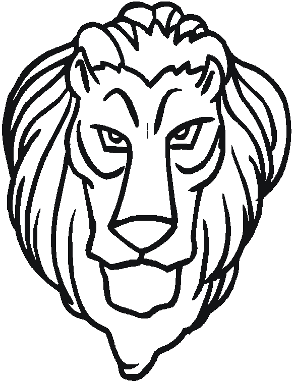 Coloriage de lion a colorier