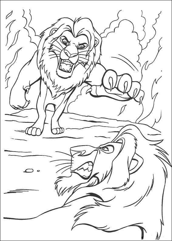 Jeux de coloriage lion a colorier