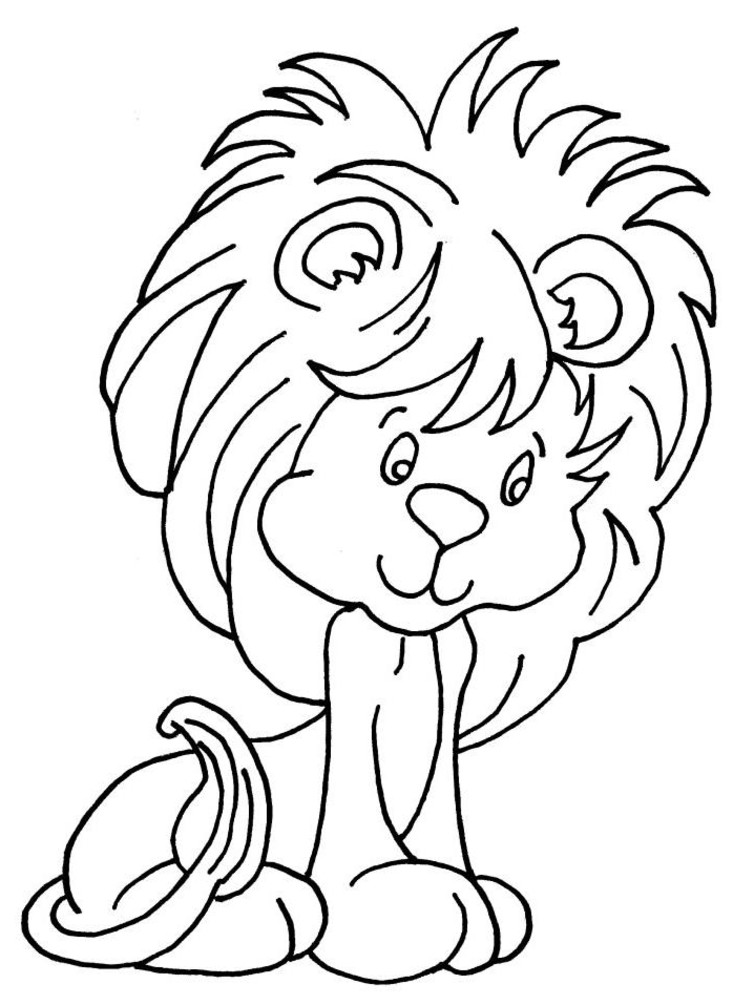 coloriage lion   Jeux de coloriage lion