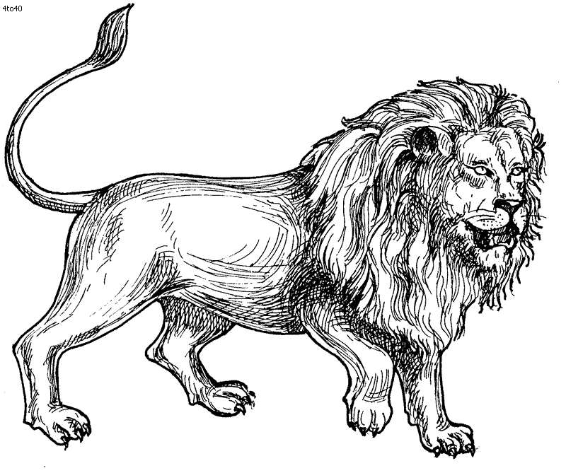 108 dessins de coloriage lion à imprimer sur LaGuerche.com - Page 8