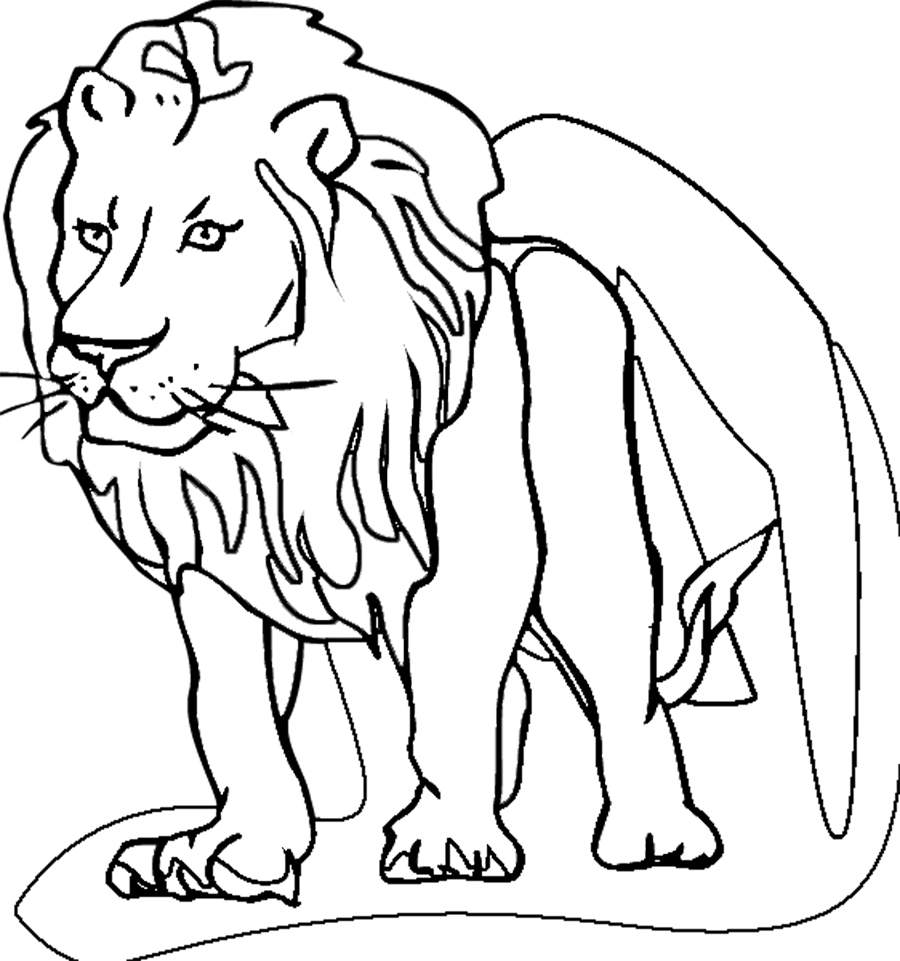 108 dessins de coloriage lion à imprimer sur LaGuerche.com  Page 9
