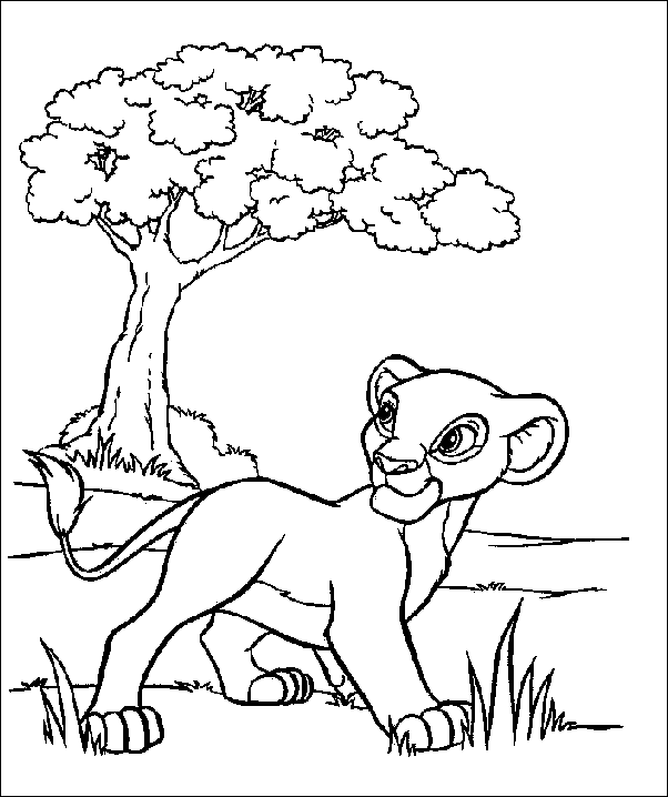 Coloriage de lion gratuit à imprimer