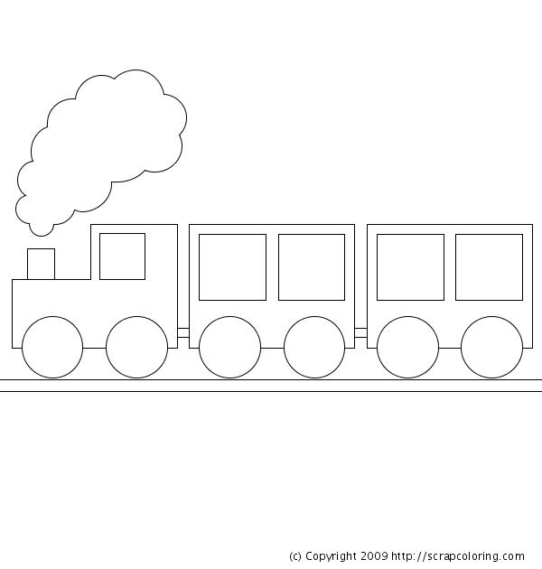 Dessin #16427 - Coloriage locomotive a imprimer
