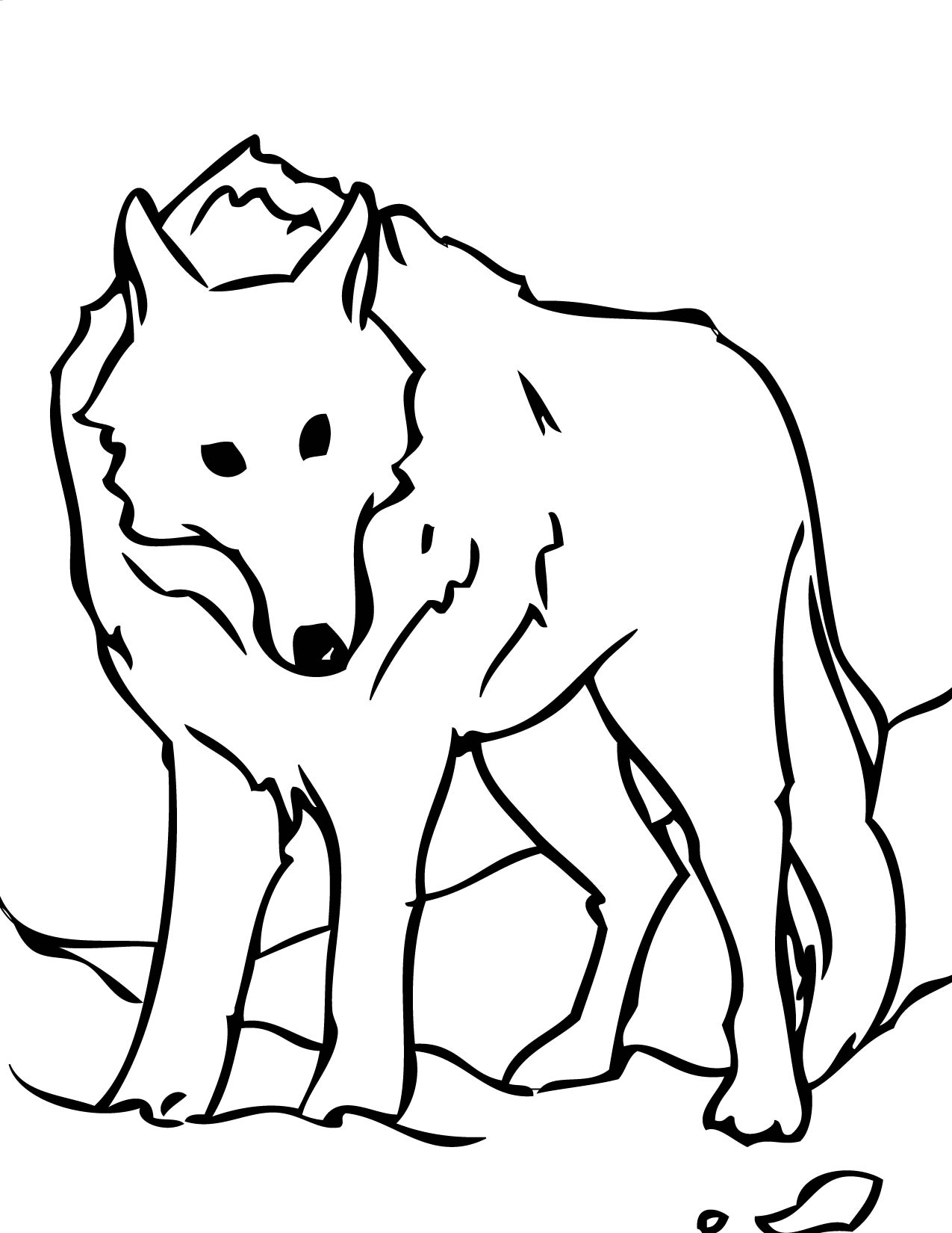 Sélection de coloriage loup à imprimer sur LaGuerche.com  Page 1