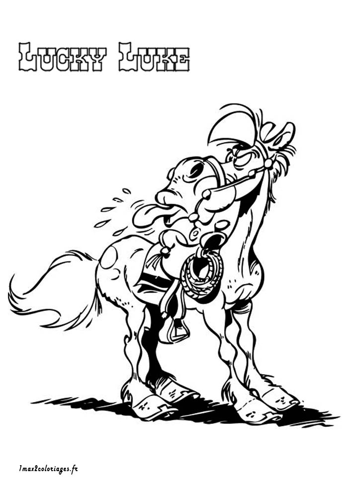 Coloriage A Imprimer De Lucky Luke