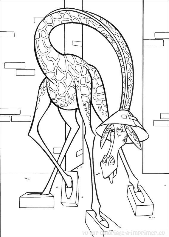Coloriage de Madagascar #123 - Cliquez pour imprimer Coloriage madagascar gratuit - dessin a imprimer #123